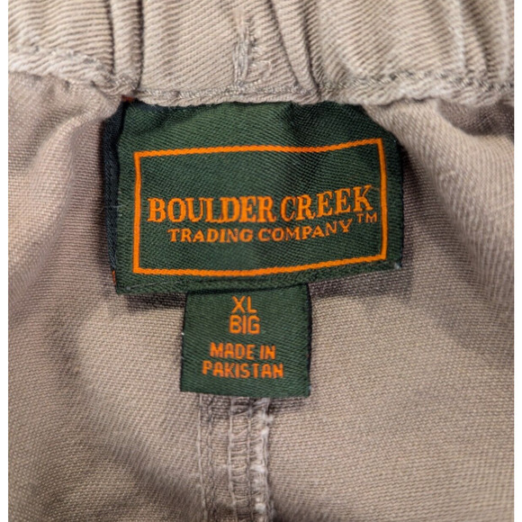 Boulder Creek Trading Company XL Big Cargo Shorts Men's Drawstring 100% Cotton - Picture 3 of 9